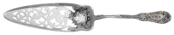 No. 10 (Sterling, 1896) Enameled Jelly/Cake Server