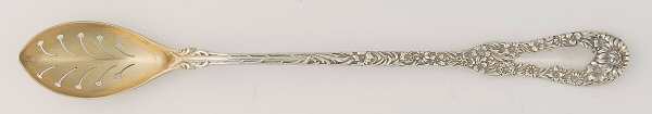 No. 10 (Sterling, 1896) Pierced Bowl Long Handle Olive Spoon