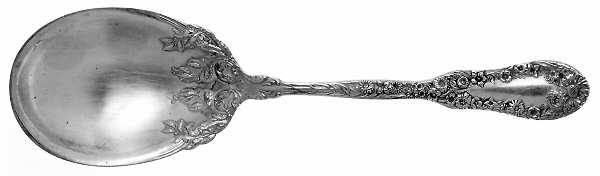 No. 10 (Sterling, 1896) Solid Salad Serving Spoon