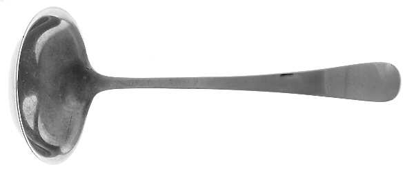 Old English Antique (Sterling, 1880) Solid Piece Cream Ladle