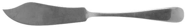 Old English Antique (Sterling, 1880) Flat Handle Master Butter Knife