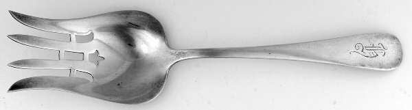 Old English Antique (Sterling, 1880) Solid Salad Serving Fork