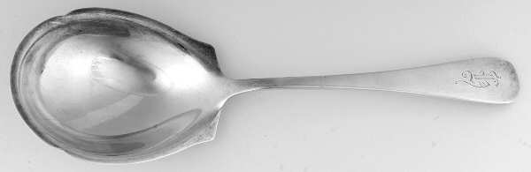 Old English Antique (Sterling, 1880) Solid Salad Serving Spoon