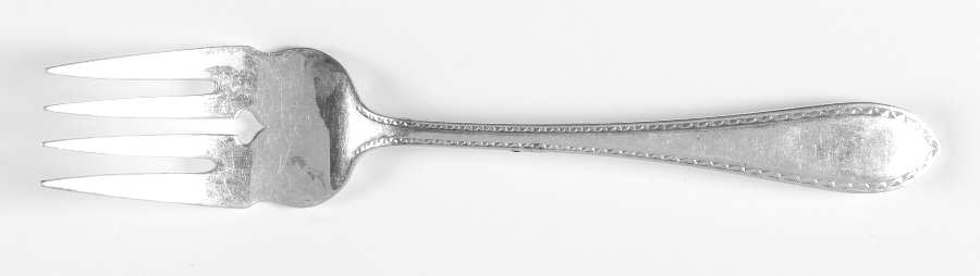 Pointed Antique#2-Engraved (Sterling, No Monos) Individual Salad Fork