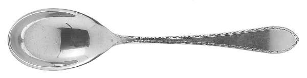 Pointed Antique#2-Engraved (Sterling, No Monos) Sugar Spoon