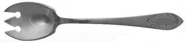 Pointed Antique#3-Engraved (Sterling) Ice Cream Fork