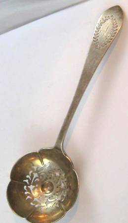 Pointed Antique#3-Engraved (Sterling) Large Sugar Sifter
