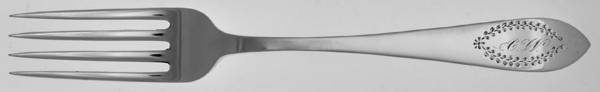 Pointed Antique#3-Engraved (Sterling) Monogram Fork