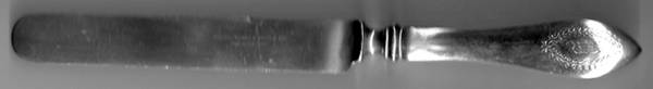 Pointed Antique#3-Engraved (Sterling) Old French Hollow Knife with Bolster