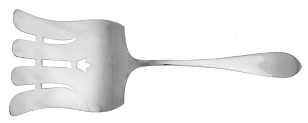 Pointed Antique (Sterling) Large Solid Asparagus Serving Fork