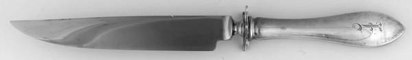 Pointed Antique (Sterling) Small Steak Carving Knife with Stainless Blade