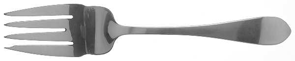 Pointed Antique (Sterling) Medium Solid Cold Meat Serving Fork