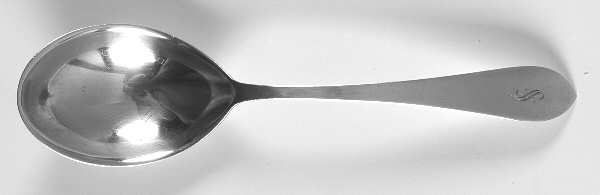 Pointed Antique (Sterling) Small Solid Berry/Casserole Spoon