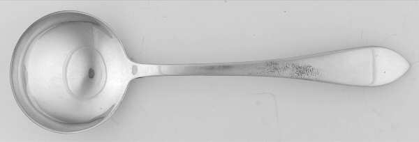 Pointed Antique (Sterling) Large Round Bowl Soup Spoon (Bouillon)