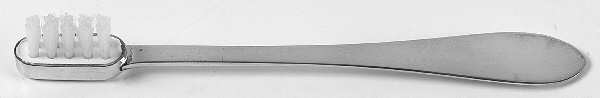 Pointed Antique (Sterling) Baby Toothbrush