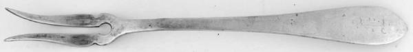 Pointed Antique (Sterling) Two-Tine Butter Pick