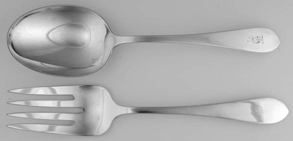 Pointed Antique (Sterling) Solid Serving Set