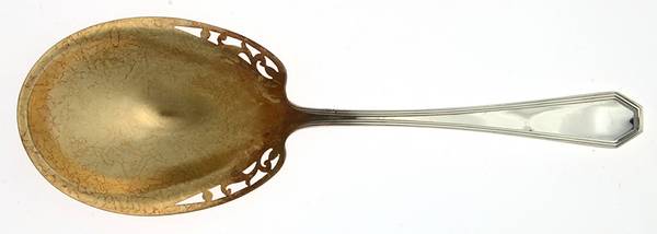 Queen Anne-Plain (Sterling, 1910) Small Solid Berry/Casserole Spoon