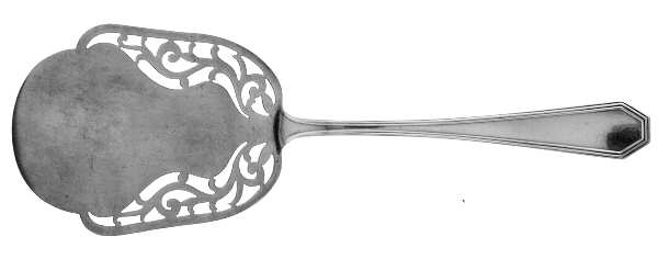 Queen Anne-Plain (Sterling, 1910) Solid Pierced Waffle Server