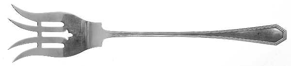 Queen Anne-Plain (Sterling, 1910) Large Lettuce Serving Fork