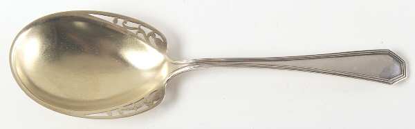 Queen Anne-Plain (Sterling, 1910) Solid Salad Serving Spoon