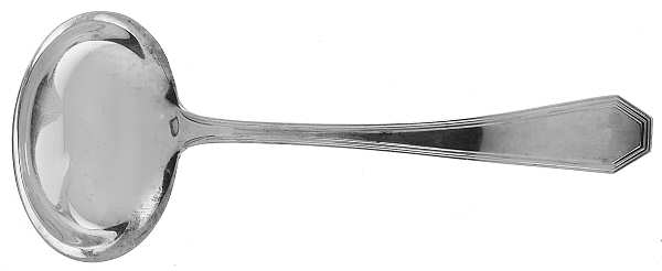 Queen Anne-Plain (Sterling, 1910) Solid Gravy Ladle