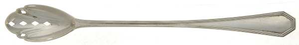 Queen Anne-Plain (Sterling, 1910) Pierced Bowl Long Handle Olive Spoon
