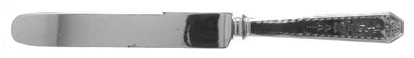 Queen Anne No. 16-Engraved(Sterlng, 1910) Blunt Hollow Knife with Bolster