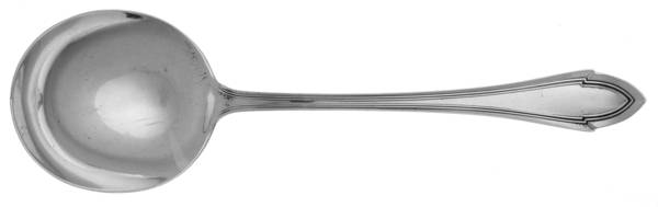 Queen Elizabeth (Sterling, 1916) Round Bowl Soup Spoon (Gumbo)