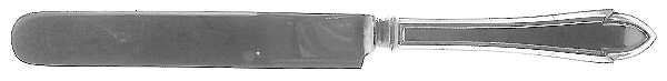 Queen Elizabeth (Sterling, 1916) Blunt Hollow Knife with Bolster