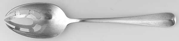 Rattail Antique (Sterling, 1890) Pierced Tablespoon (Serving Spoon)