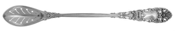 Renaissance (Sterling, 1894) Pierced Bowl Long Handle Olive Spoon