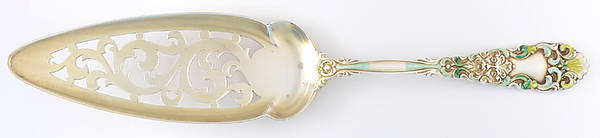 Renaissance (Sterling, 1894) Enameled Jelly/Cake Server