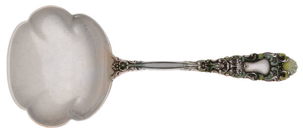 Renaissance (Sterling, 1894) Bon Bon Spoon, Enameled Handle