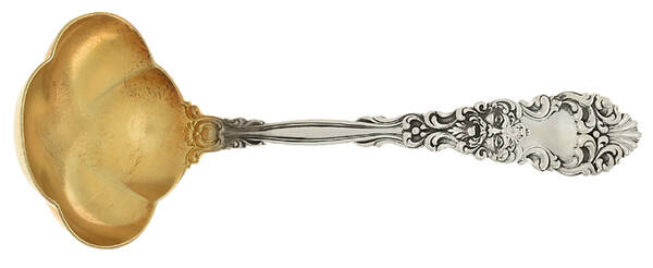 Renaissance (Sterling, 1894) Large Gravy Ladle, Solid Piece