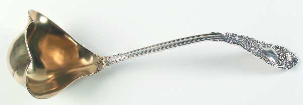 Renaissance (Sterling, 1894) Solid Soup Ladle with Double Lip Bowl