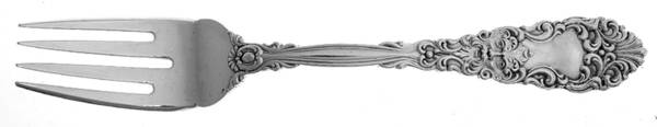 Renaissance (Sterling, 1894) Large Individual Solid Fish/Salad Fork
