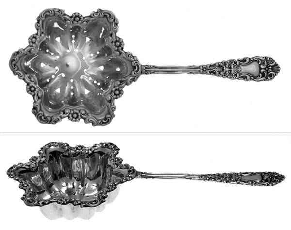 Renaissance (Sterling, 1894) Solid Individual Overcup Tea Strainer