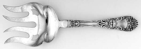 Renaissance (Sterling, 1894) Large Solid Fish Serving Fork
