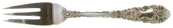Renaissance (Sterling, 1894) 3 Tine Enamel Salad Fork