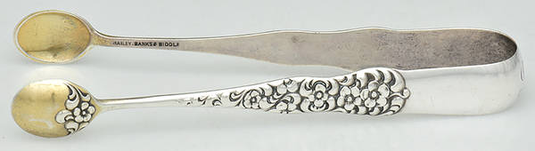 Rococo (Sterling, 1888) Large Sugar Tongs