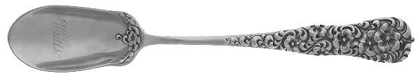 Rococo (Sterling, 1888) Solid Large Cheese Scoop