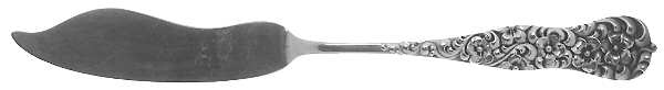 Rococo (Sterling, 1888) Flat Handle Master Butter Knife
