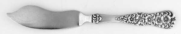 Rococo (Sterling, 1888) Solid Pickle Serving Knife