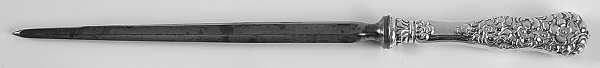 Rococo (Sterling, 1888) Large Roast Steel Rod Knife Sharpener