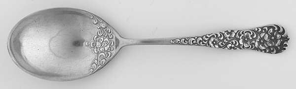 Rococo (Sterling, 1888) Solid Salad Serving Spoon