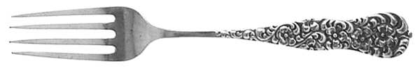 Rococo (Sterling, 1888) Solid Youth Tea Fork