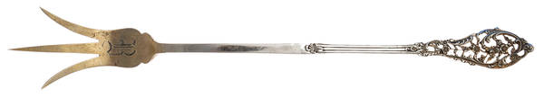 Trianon Pierced (Sterling, 1885) Large Lettuce Serving Fork