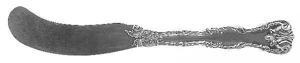 Victoria (Sterling, 1901) Flat Handle Butter Spreader