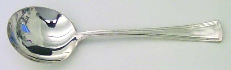 Virginia (Sterling, 1912, No Monograms) Round Bowl Soup Spoon (Gumbo)